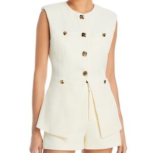 NWOT Endless Rose Tailored Vest in Cream
